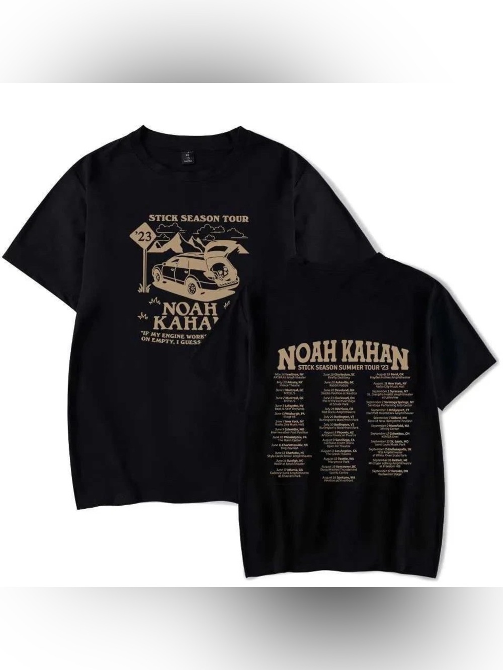 Noah Kahan Short Sleeve Tee — black